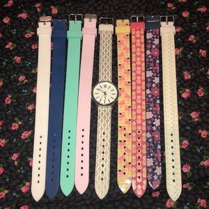 new watch with 9 interchangeable bands!